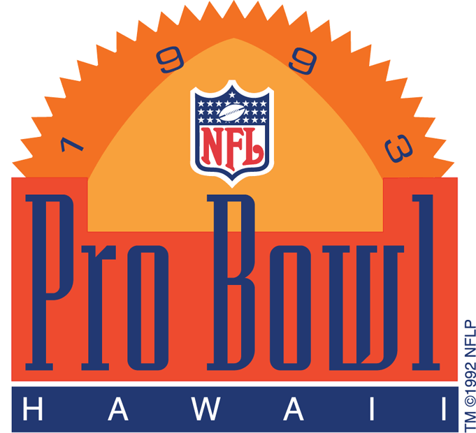 Pro Bowl 1993 Primary Logo t shirt iron on transfers